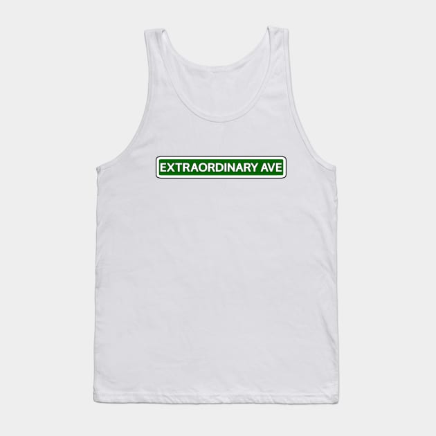 Extraordinary Ave Street Sign Tank Top by Mookle